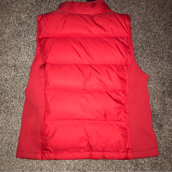 GAP "Premium" Down Red Winter Vest Y2K Super Rare Excellent Quality NEW - Picture 9 of 11